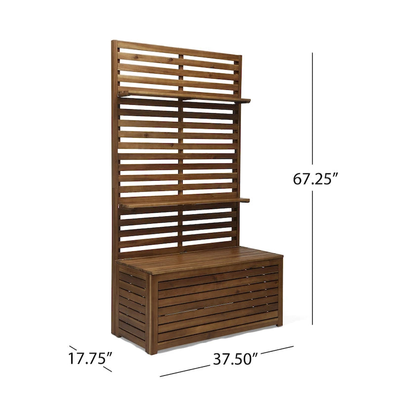 Modern Multifunctional StorageE Bench with Rack