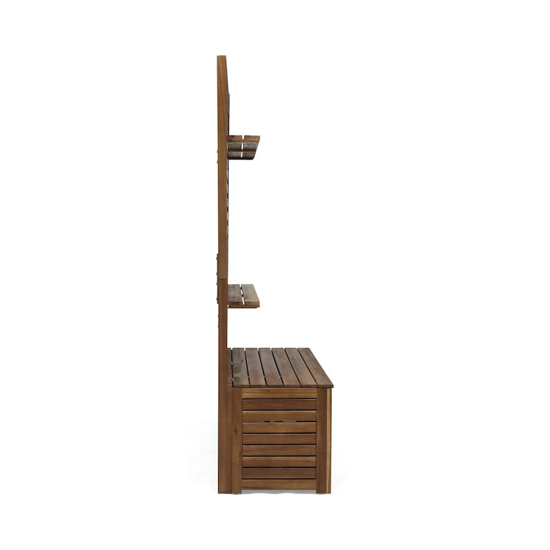 Modern Multifunctional StorageE Bench with Rack