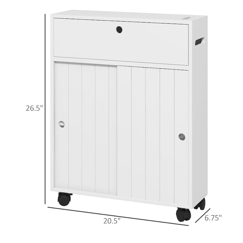Kleiner Badezimmerschrank zur Aufbewahrung mit Papieröffnungen