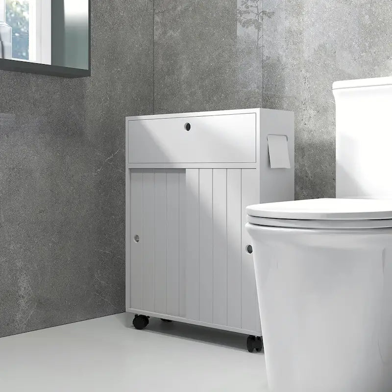 Kleiner Badezimmerschrank zur Aufbewahrung mit Papieröffnungen