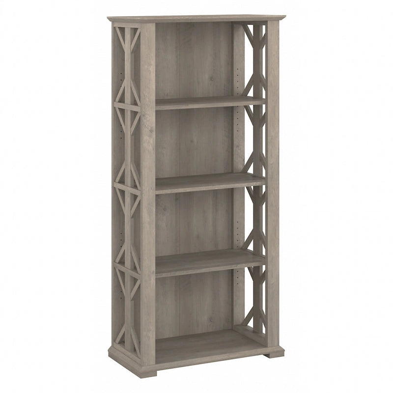 Homestead-boekenkast in landelijke stijl met deuren - Bush Furniture