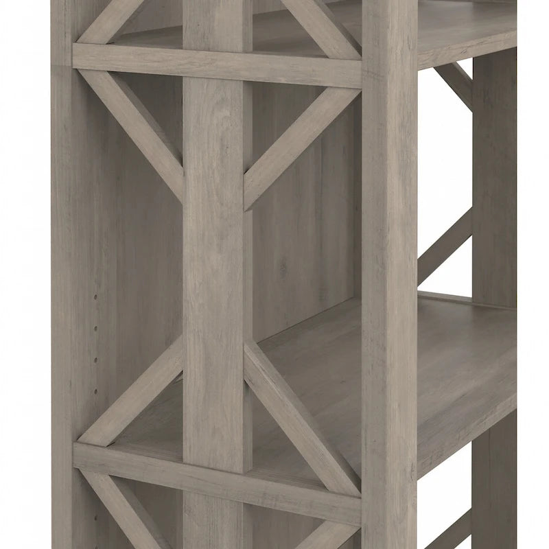 Homestead-boekenkast in landelijke stijl met deuren - Bush Furniture
