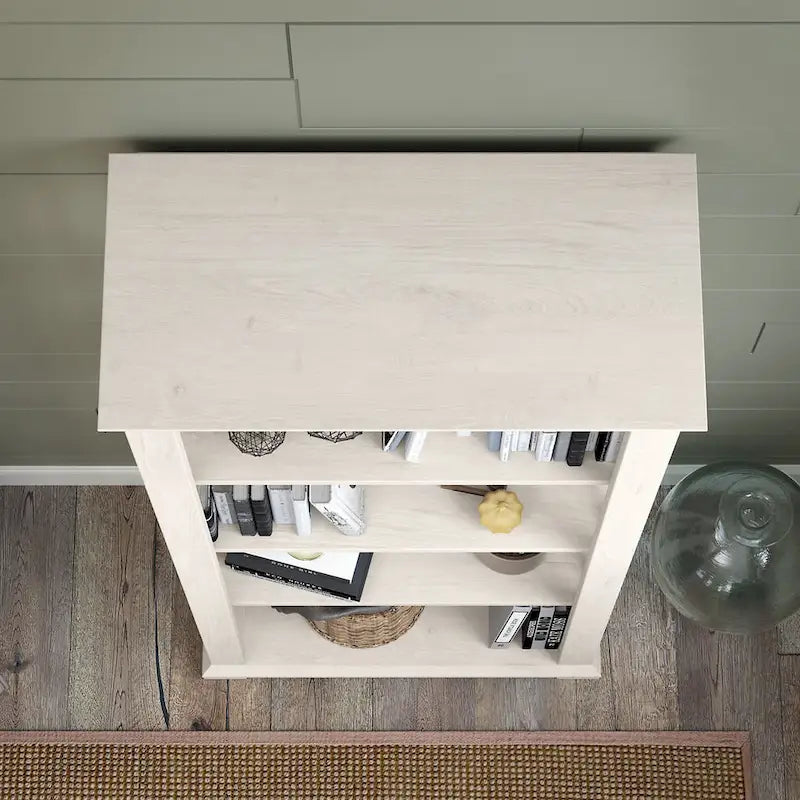 Homestead-boekenkast in landelijke stijl met deuren - Bush Furniture