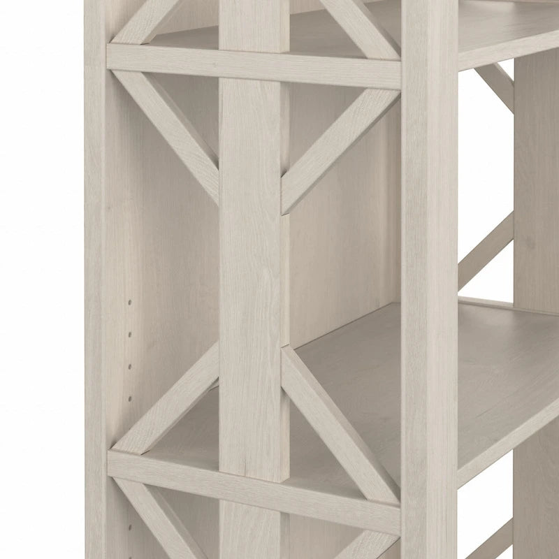 Homestead-boekenkast in landelijke stijl met deuren - Bush Furniture