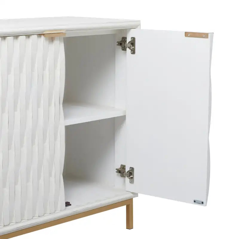 Moderner Schrank aus weißem Holz