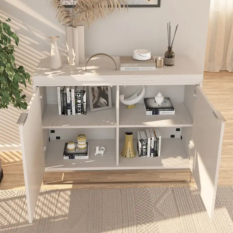Akzentschrank aus Holz mit 2 Türen