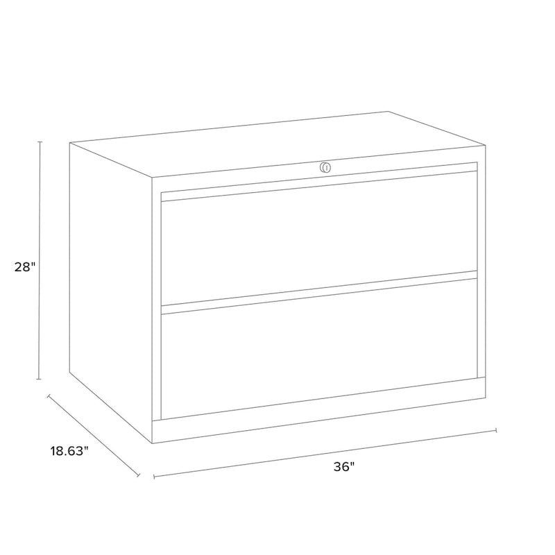 Serie 8000, 36 breiter Aktenschrank mit 2 seitlichen Schubladen, anthrazit