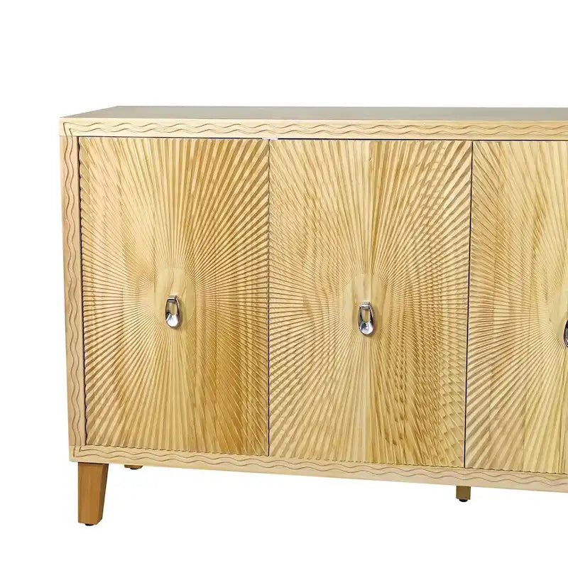 Vintage-Aufbewahrungsschrank mit 4 Türen, Anrichte für das Esszimmer, großes Buffet