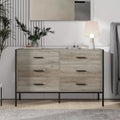 Buffetschrank mit Scheunentor, Barfach, Schubladen und Ablagefächern