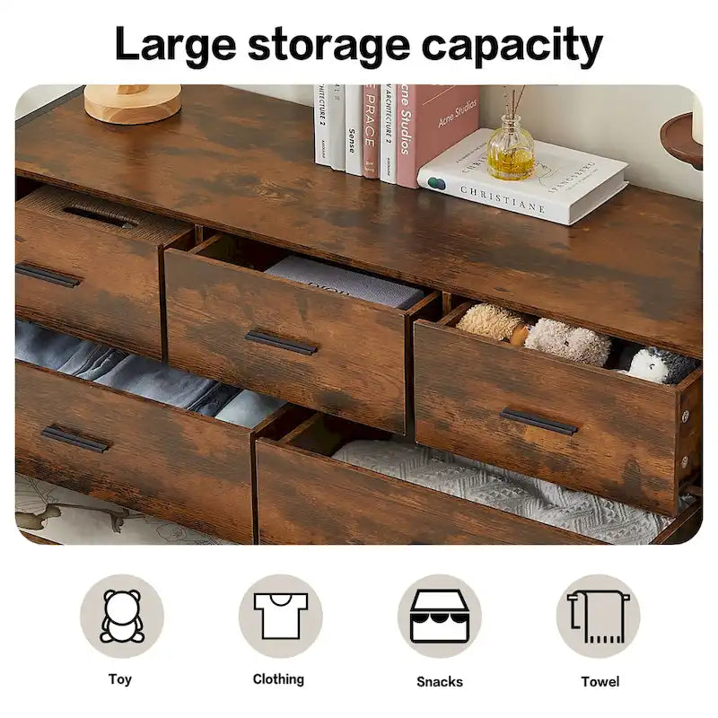 Buffetschrank mit Scheunentor, Barfach, Schubladen und Ablagefächern