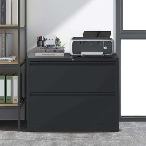 2-Drawer Metal Filing Cabinet with Lock for Home Office