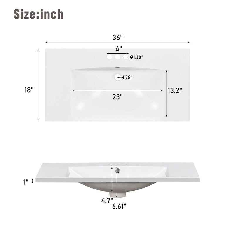 Badezimmerschrank mit 2 Türen und einer Schublade