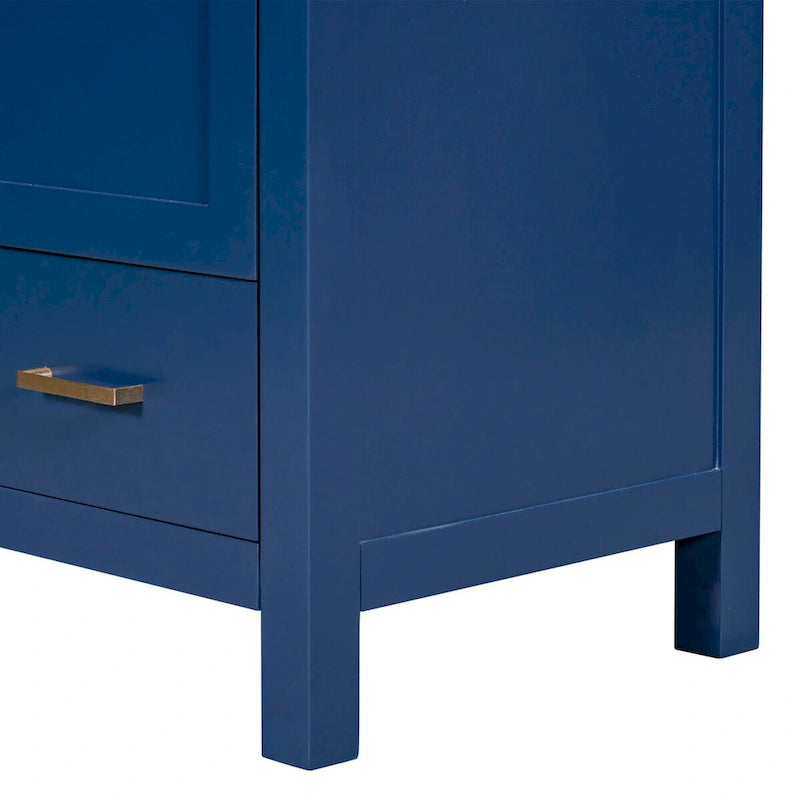 Badezimmerschrank mit 2 Türen und einer Schublade
