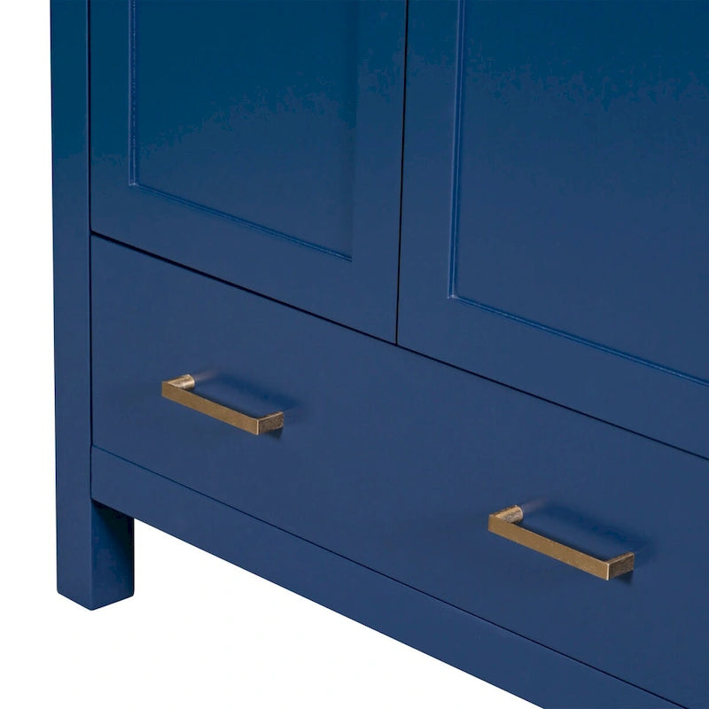 Badezimmerschrank mit 2 Türen und einer Schublade