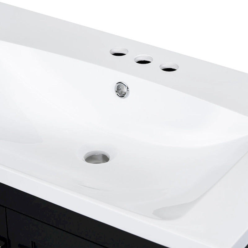 Badezimmerschrank mit 2 Türen und einer Schublade