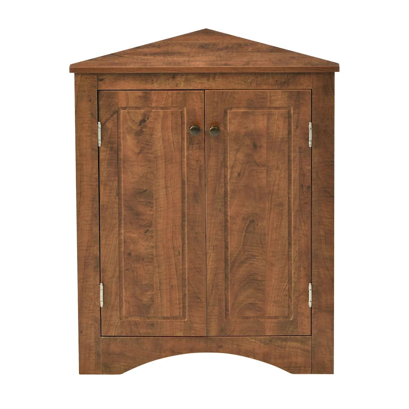 Triangle Bathroom Storage Cabinet with Adjustable Shelves