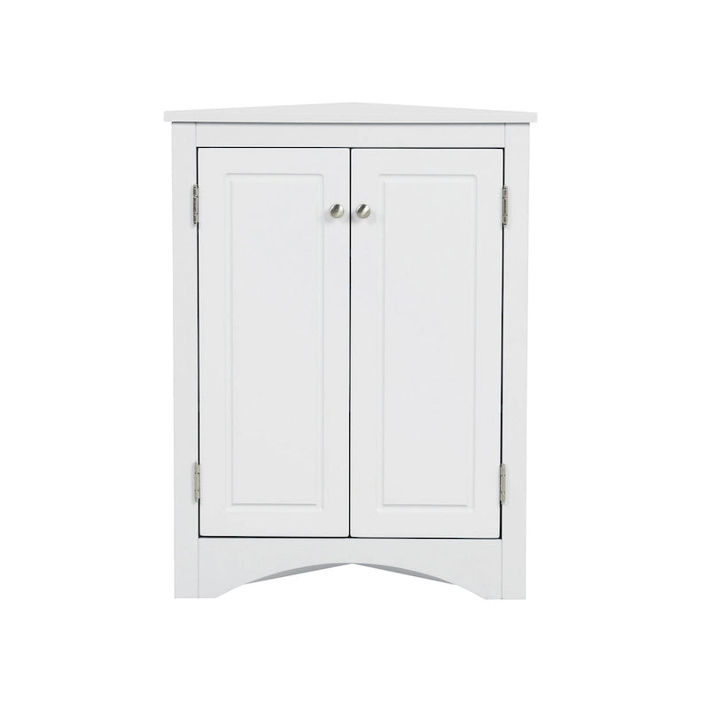 Triangle Bathroom Storage Cabinet with Adjustable Shelves