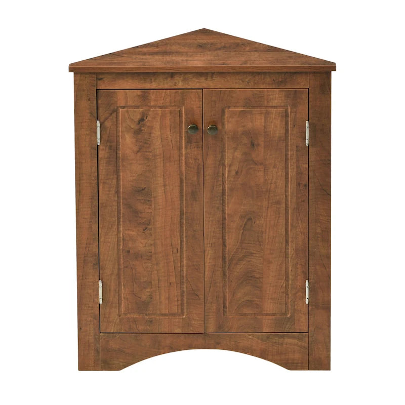 Triangle Bathroom Storage Cabinet with Adjustable Shelves